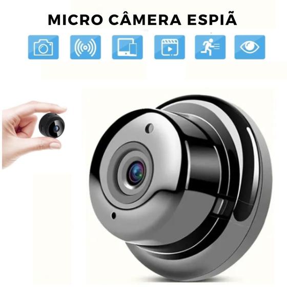 Grava Vídeo e Áudio Camera Espiã Mini HD Wifi Menor preço em Grava Vídeo e Áudio Camera Espiã Mini HD Wifi