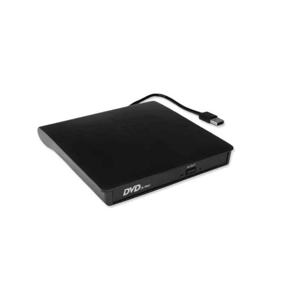 Imagem de Gravador De CD/DVD Externo Preto Usb 3.0 Slim, Mac Notebook, Ultrabook, PC