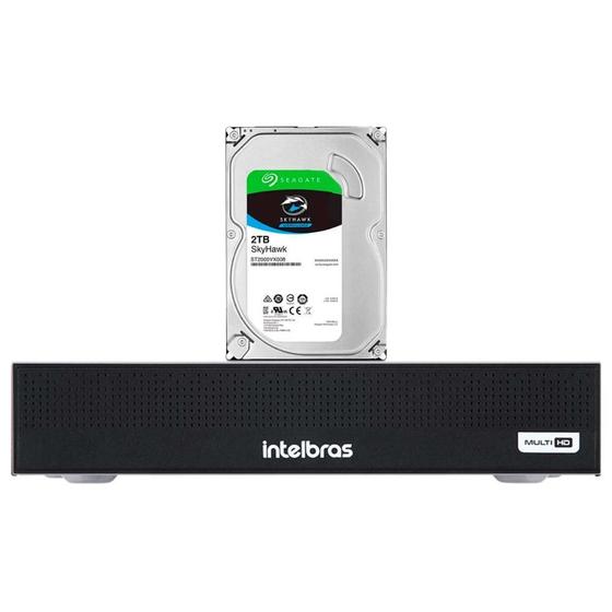 Imagem de Gravador de Vídeo Digital Com Inteligência Artificial Intelbras MHDX 3004-C com 4 Canais + HD 2TB