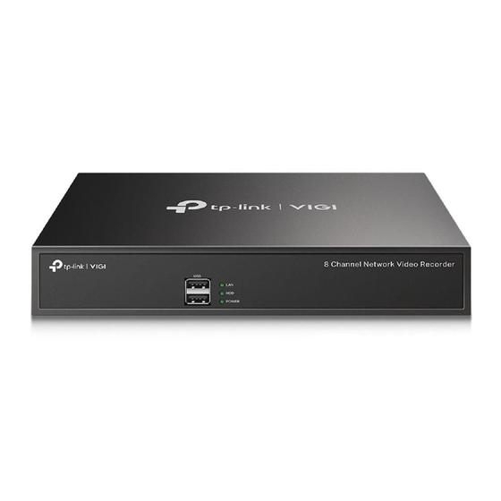 Imagem de Gravador de Vídeo NVR Tp-link Vigi NVR1008H, 8 Canais, H.265+, Preto
