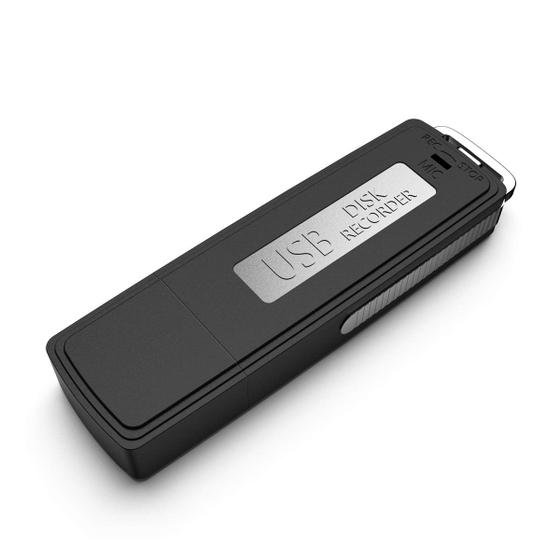 Imagem de Gravador de voz Lgsixe Mini 16GB de gravação USB 15h (preto)