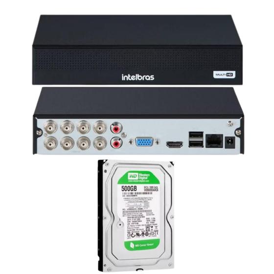 Imagem de Gravador Dvr Intelbras MHDX 1008-C C/HD 500GB