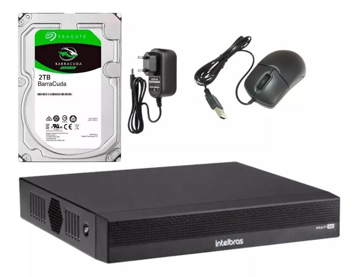 Imagem de Gravador Dvr Mhdx 1008c 8 Canais Full Hd Intelbras C/hd 2tb