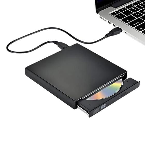 Imagem de Gravador Externo - Dvd - Cd - Usb 2.0 Slim Portatil