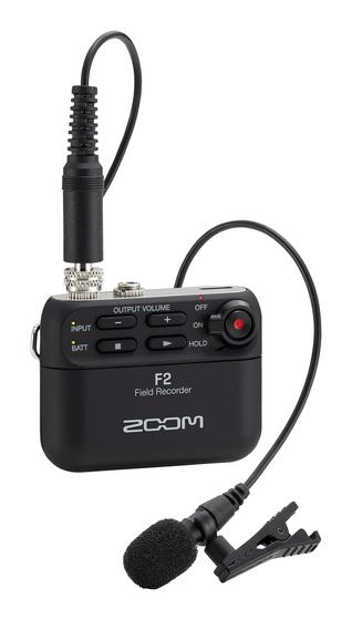 Imagem de Gravador Zoom F2 com Microfone Lavalier - 32 Bits - Body-Pack