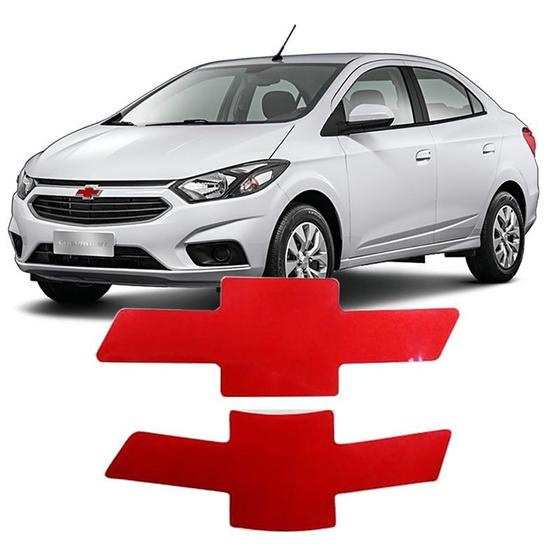 Imagem de Gravata Adesiva Chevrolet Prisma 2017 Vermelho Refletivo