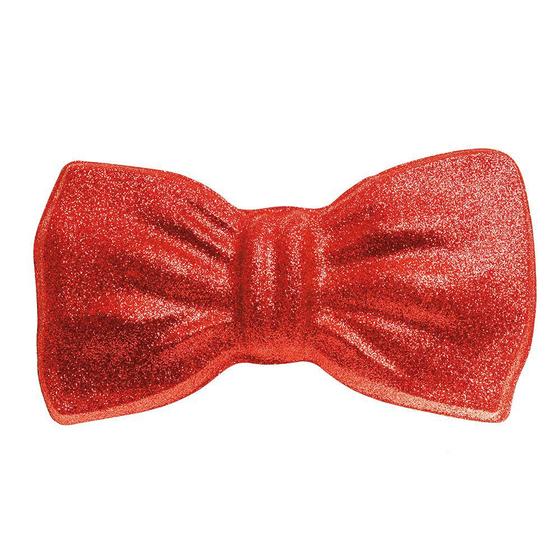 Menor preço em Gravata Borboleta Com Glitter Carnaval Acessório Vermelho