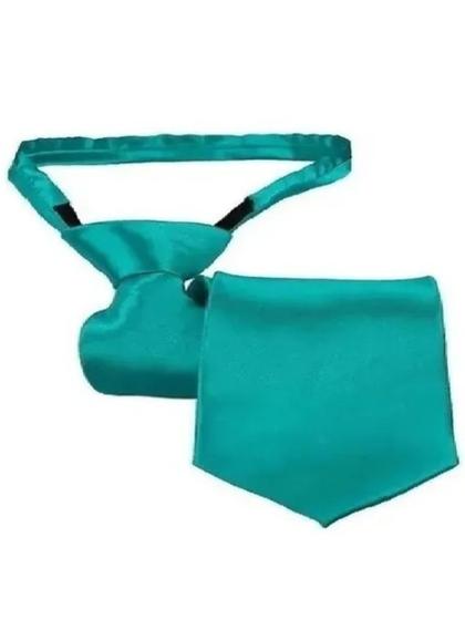 Imagem de Gravata Infantil Slim Fit Com Nó Pronto Em Várias Cores Ref:255