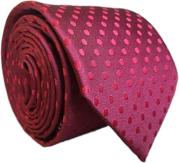 Imagem de Gravata Marsala Fatto A Mano Microseda Bolinhas