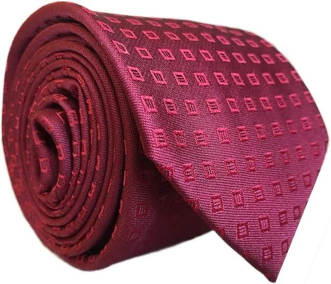 Imagem de Gravata Marsala Fatto A Mano Microseda Quadrados