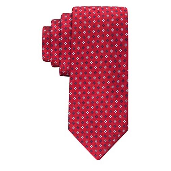 Imagem de Gravata Tommy Hilfiger Core Neat II Vermelha - Tecido de Seda