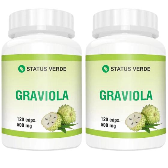 Imagem de Graviola Pura 500mg 100% Natural - Kit 240 caps