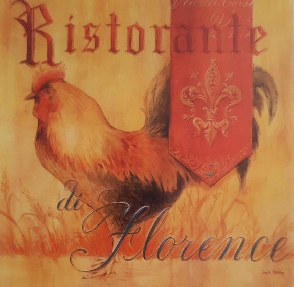 Imagem de Gravura Ristorante Di Florence 17,5 x 17,5 cm