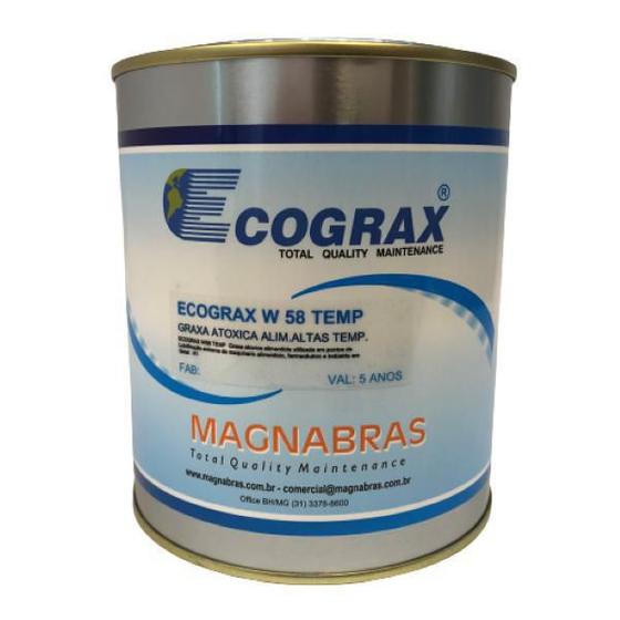 Imagem de Graxa Atóxica Alimentícia Premium Ecograx Food W 58 -  1 Kg