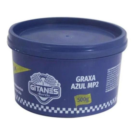 Imagem de Graxa azul litio rolamento automotivo industrial pote 500g multiuso - Gitanes