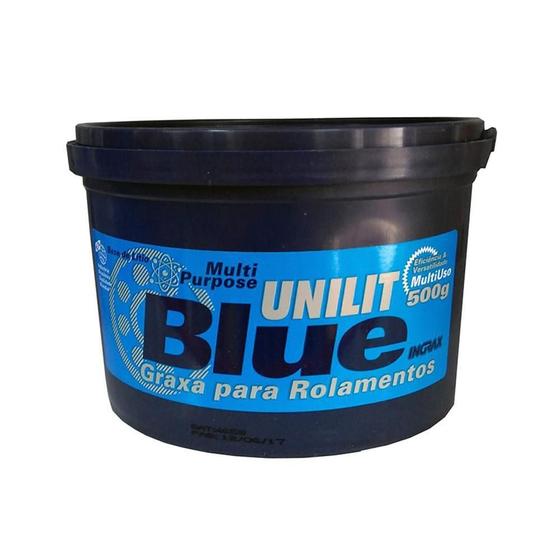 Imagem de Graxa Azul Para Rolamentos E Mancais Unilit Blue 500G Ingrax