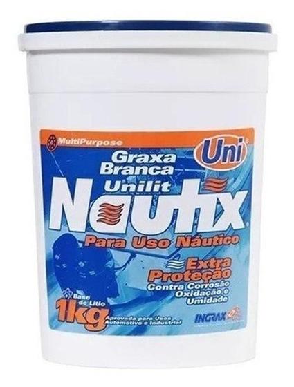 Imagem de Graxa Branca Náutica Unilit Nautix 1Kg - Ingrax