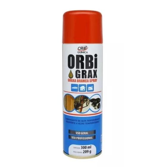 Imagem de Graxa Branca Spray 300ml Para Uso Geral - ORBI