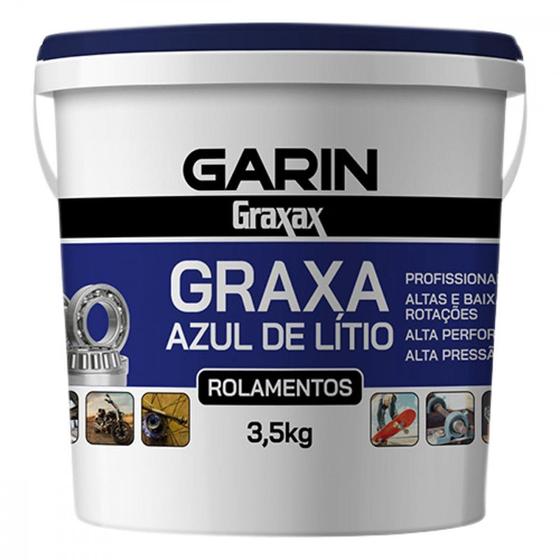 Imagem de Graxa De Litio Azul D 3,5Kg Pote Garin