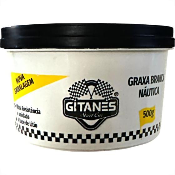 Imagem de Graxa Gitanes Branca Litio Nautica Pote 500G.