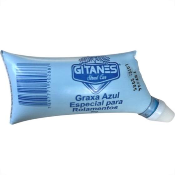 Imagem de Graxa Gitanes Litio Azul Especial Para Rolamentos Sache 80G. - Kit C/12 Pecas