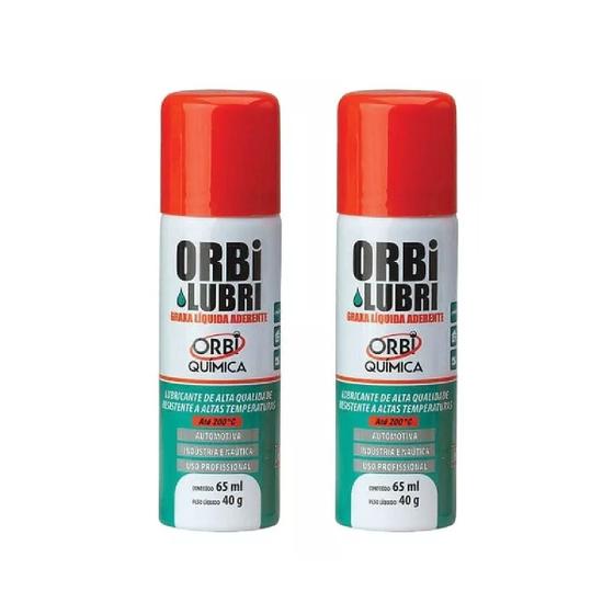 Imagem de Graxa Líquida Spray Orbi Lubri 2x Tubos 65ml