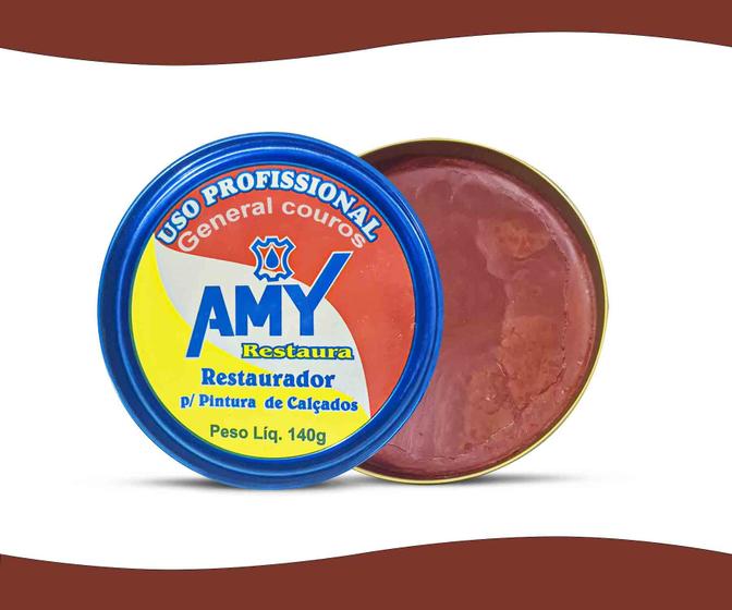 Imagem de graxa para sapato havana restaurador profissional amy 140g