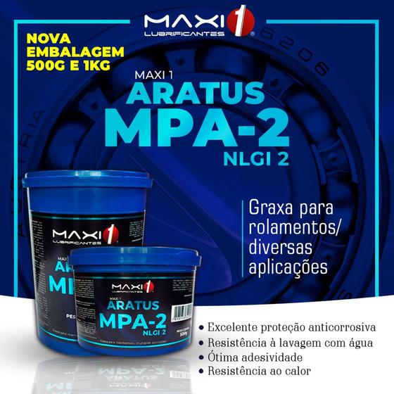 Imagem de Graxa rolamento azul 1 kg Aratus mpa-2