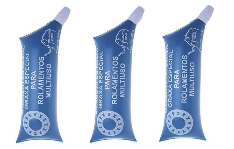 Imagem de Graxa ul Multiuso Especial Rolamento Com Bico 250Gr - 3 Un