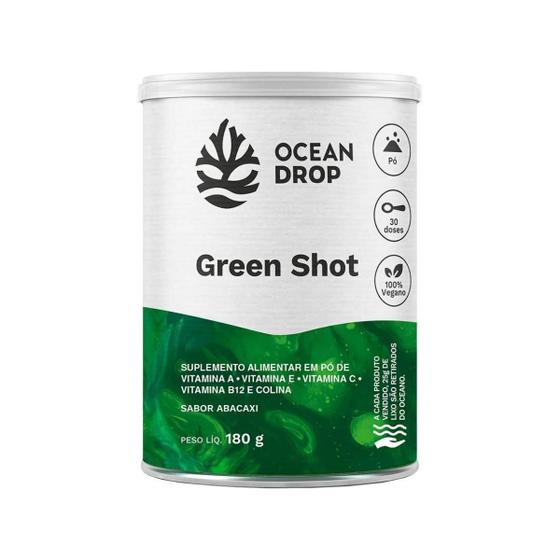 Imagem de Green Shot Vitaminas A E B12 Antioxidante Natural Ocean Drop