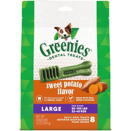 Imagem de Greenies Natural Sweet Potato - Petiscos para Cães (8 Unidades)