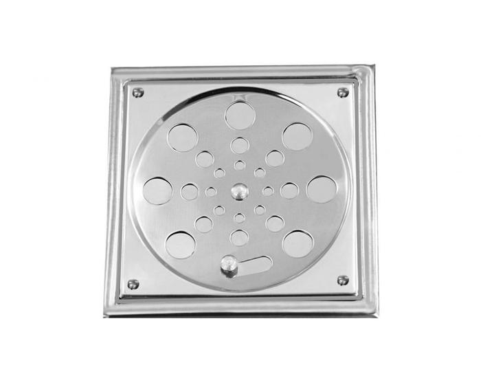 Imagem de Grelha Aco Inox Overtime C/Fecho Quad 15Cm C/Caixilho