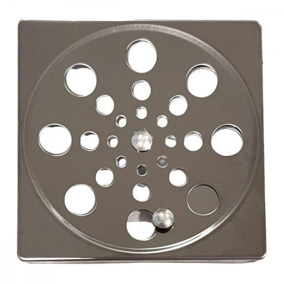 Imagem de Grelha Aco Inox Quadrada Tecnotrava 15X15Cm Com Fecho