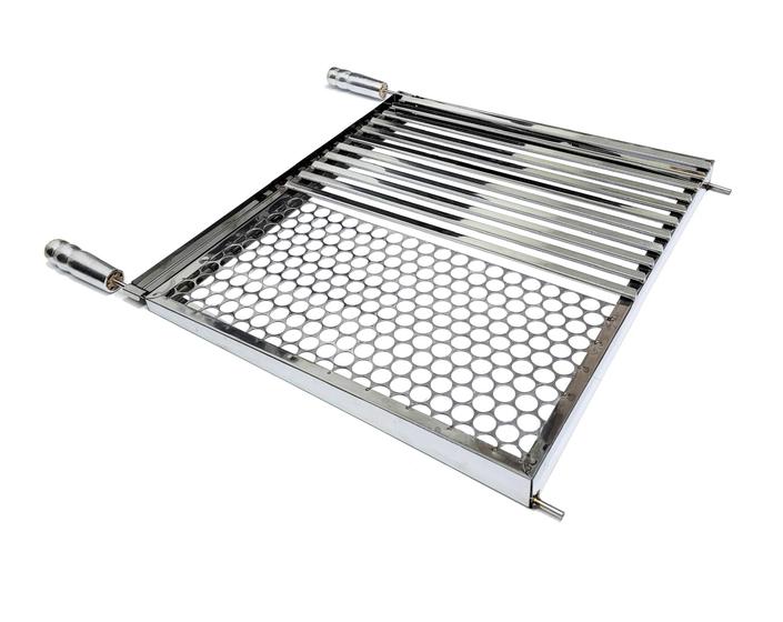 Grelha Argentina Inox Mista Parrilla 55x40 Menor preço em Grelha Argentina Inox Mista Parrilla 55x40