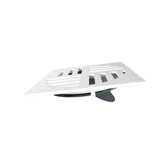 Imagem de Grelha com fecho automático redondo 10cm branco estrela