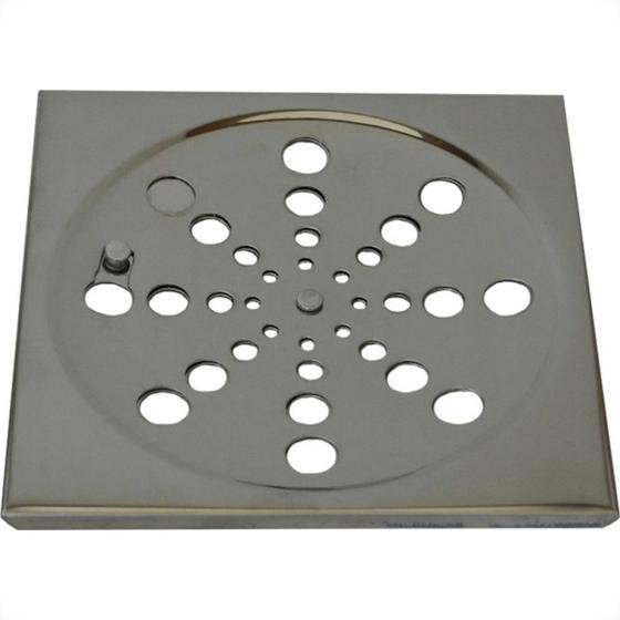 Imagem de Grelha Inox Dacunha Quadrada 10Cm Com Fecho