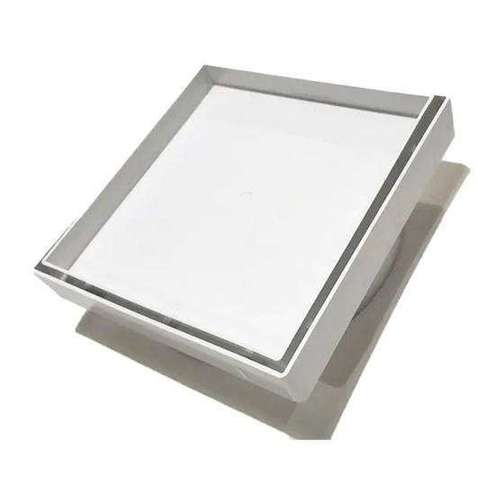 Imagem de Grelha Invisível 10x10cm com Cestinha Branco - Reis Inox