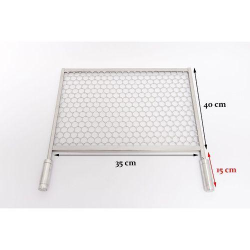 Grelha Moeda 30x50 cm de Inox para Churrascos Menor preço em Grelha Moeda 30x50 cm de Inox para Churrascos