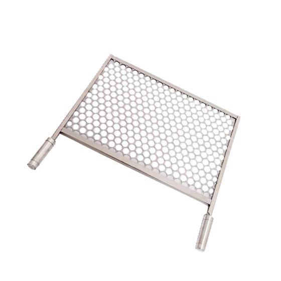 Imagem de Grelha Moeda De Inox 430 Tamanho 40x45 Cm Para Churrasqueira