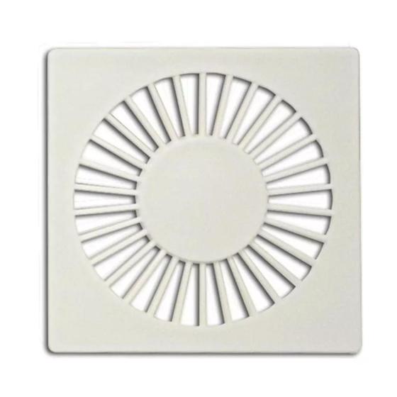 Imagem de Grelha Plastica Grap Quadrada Branca 10x10 4502 kit com 6