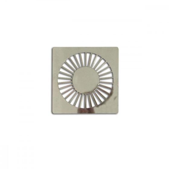 Imagem de Grelha Plastica Grap Quadrada Cromada 10X10   4503-Cr . / Kit C/ 6
