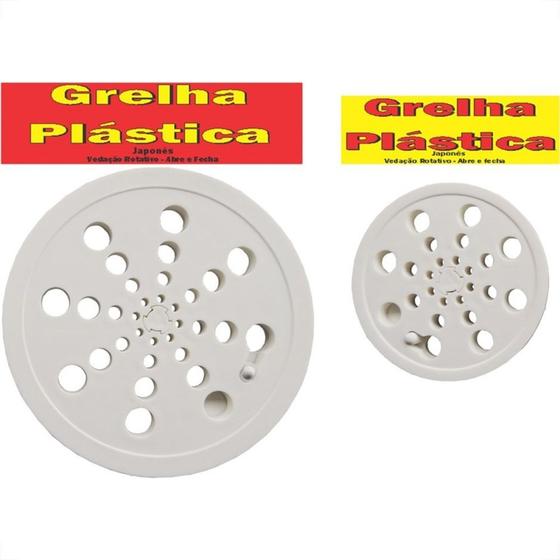 Imagem de Grelha Plastica Overtime Redonda Branca Com Fecho 10 180001