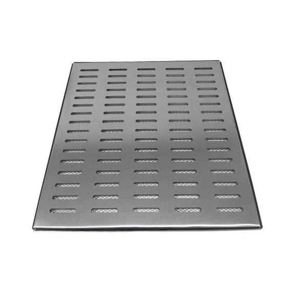 Imagem de Grelha Pluvial Inox 50x50 com Aro e Tela Anti Escorpião