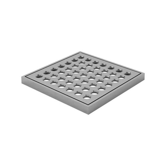 Imagem de Grelha Quadrada De Latão Com Caixilho 100mm Fani