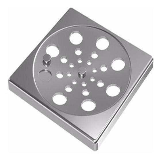 Imagem de Grelha Quadrada Rotativa Inox 10cm Giqr-10 Central