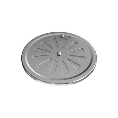 Imagem de Grelha Redondo Com Fecho Inox 100mm - Docol