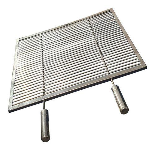 Imagem de Grelha Uruguaia Aramada 65x45cm Inox 304  Churrasco Parrilla