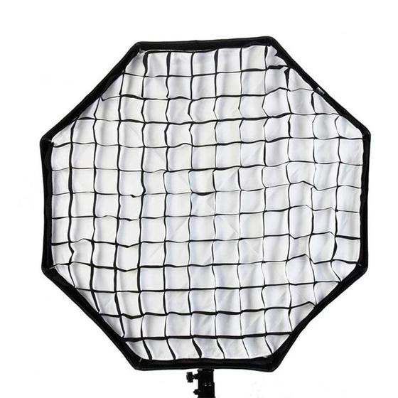 Imagem de Grid para Softbox Octagonal 80cm Colmeia de Luz com tiras autocolantes para Estúdio Fotográfico