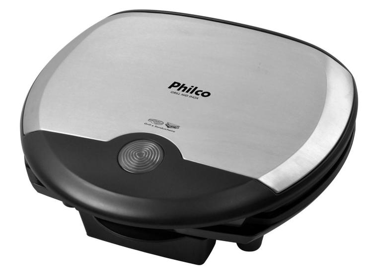 Grill 1200W com Bandeja Coletora de Gordura - Antiaderente - Philco MID ...