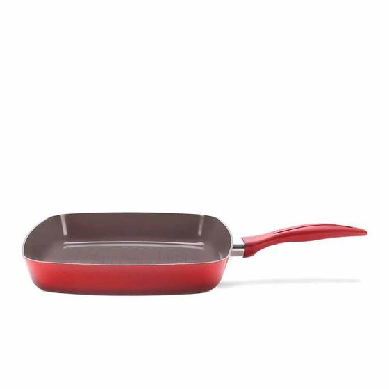 Imagem de Grill Ceramic Life 26Cm Smart Plus Vermelho Brinox